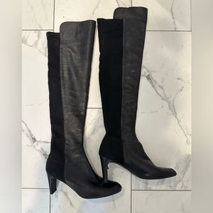 Stuart WEITZMAN City Boot leather and neoprene with flat heel